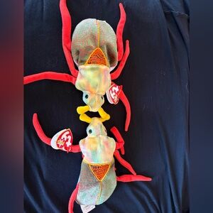 Ty Multicolor Lobster Plush with Red Legs